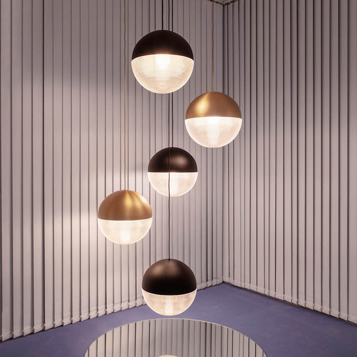 Modern LED Bubble Glass High Ceiling Foyer Lighting