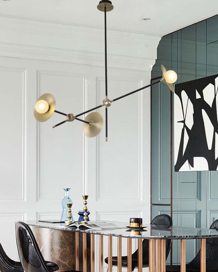 Ultra Modern Gold Sputnik Dining Room Chandelier
