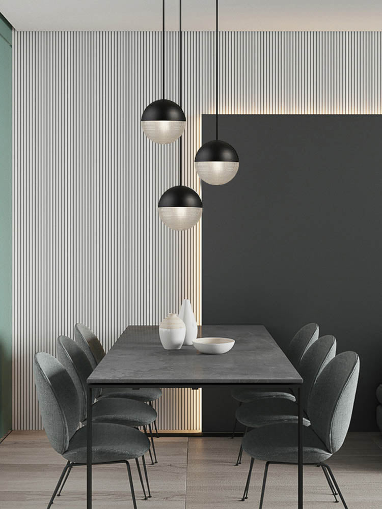Modern LED Bubble Glass High Ceiling Foyer Lighting