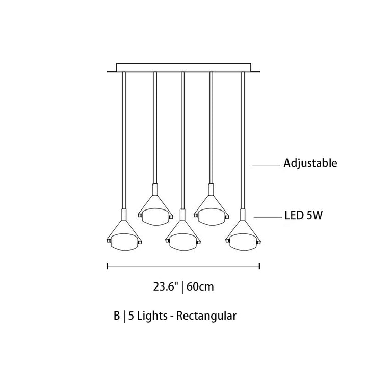 Myth Angel Square Crystal Long Raindrop Foyer Chandelier