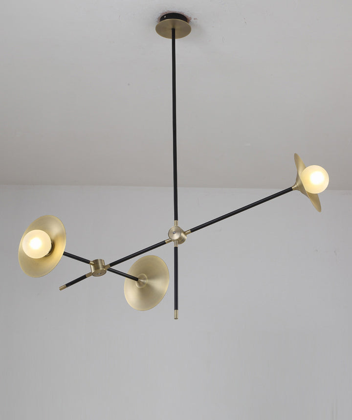 Ultra Modern Gold Sputnik Dining Room Chandelier