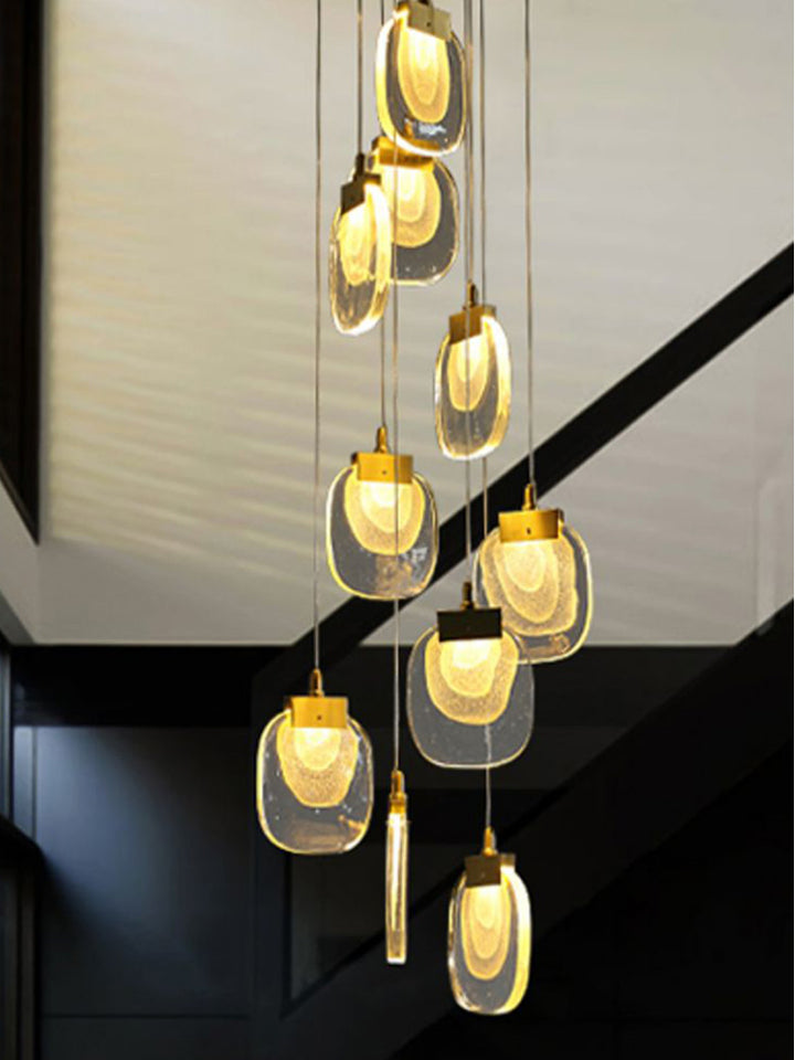Leaf-shaped Crystal Chandelier For Larger House and High-Ceiling Building
