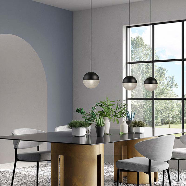 Modern LED Bubble Glass High Ceiling Foyer Lighting