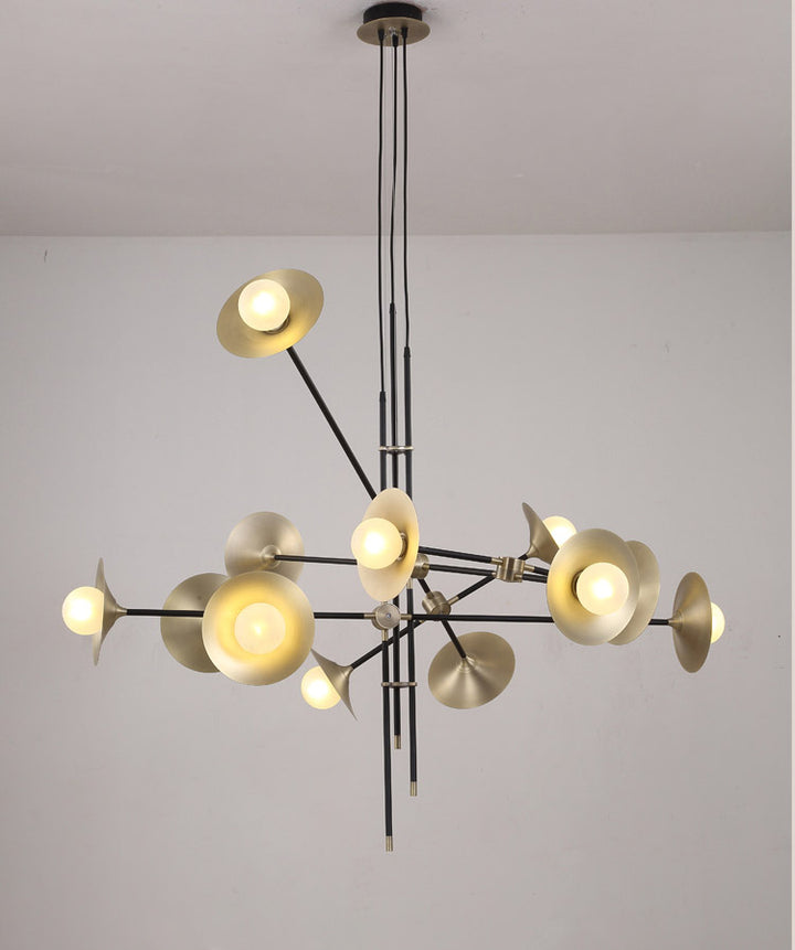 Ultra Modern Gold Sputnik Dining Room Chandelier