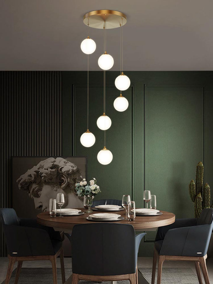 Opal Frosted Bubble Bulb Hanging Pendant Light