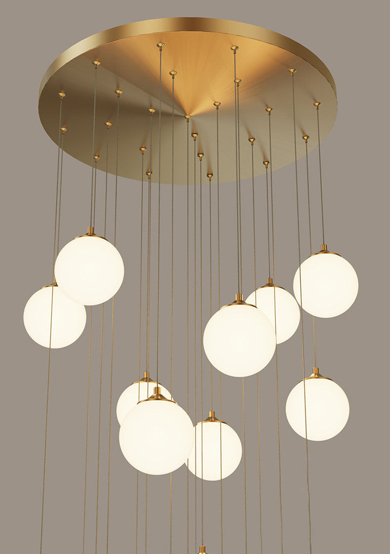 Opal Frosted Bubble Bulb Hanging Pendant Light