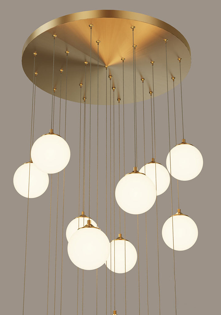 Opal Frosted Bubble Bulb Hanging Pendant Light