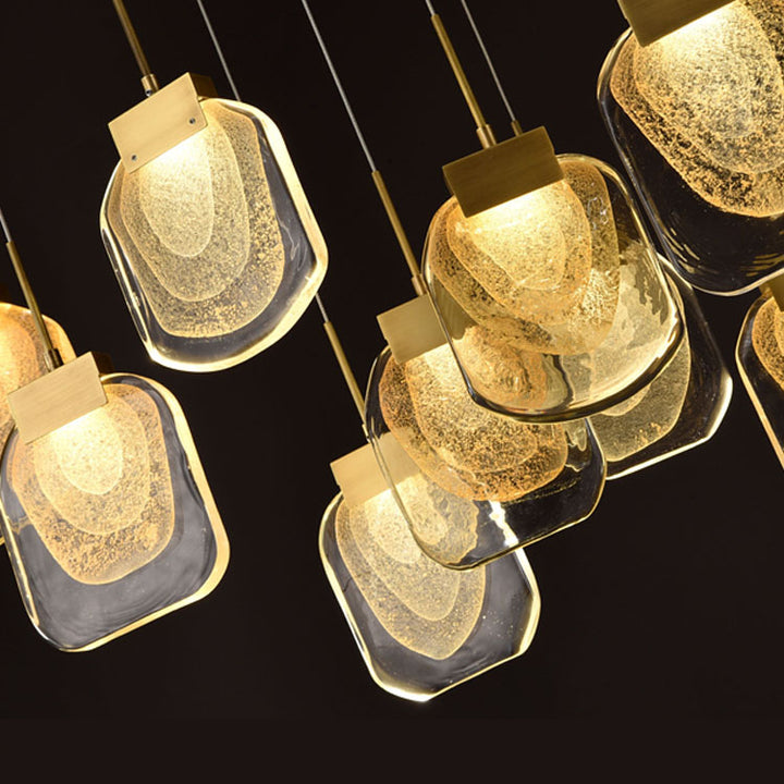 Leaf-shaped Crystal Chandelier For Larger House and High-Ceiling Building