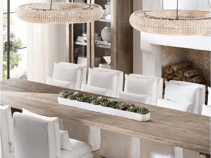 Golden Cloud Ring Crystal Chandelier