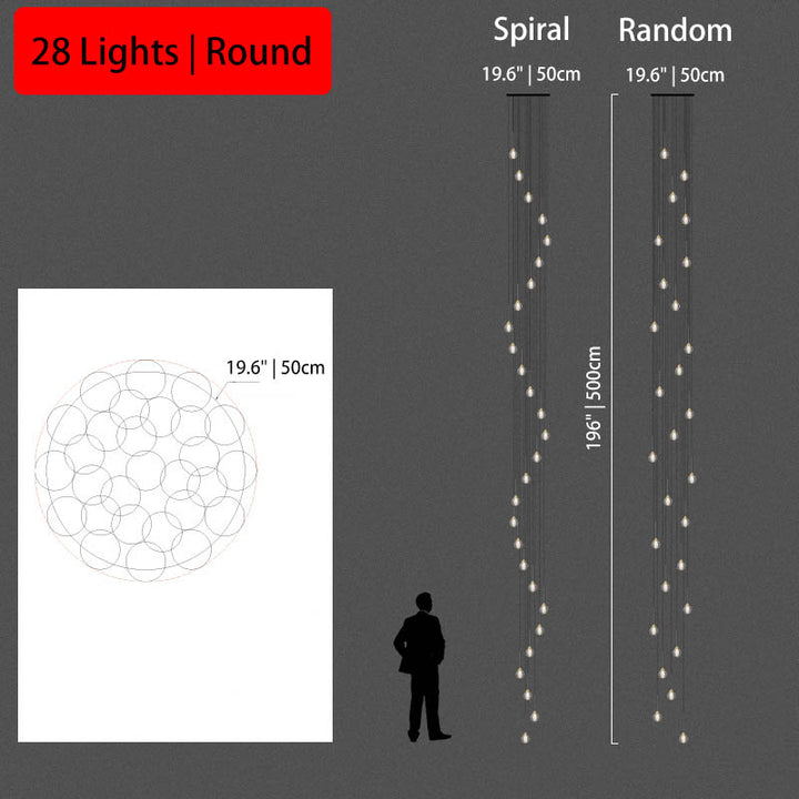 Aquitaine Entry Crystal Chandelier Lighting