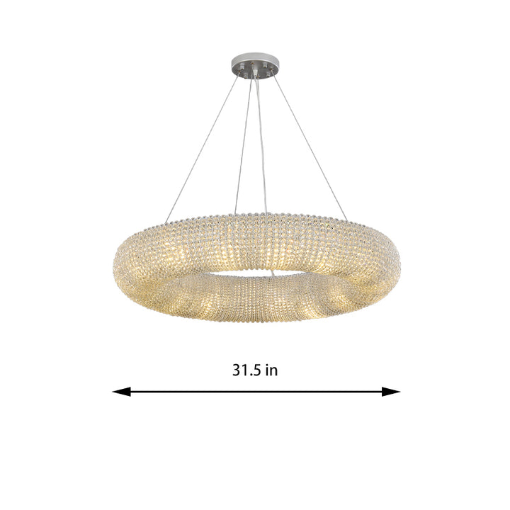 Golden Cloud Ring Chandelier