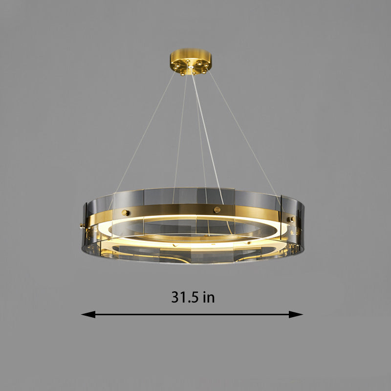 Round Glass Pendant Light
