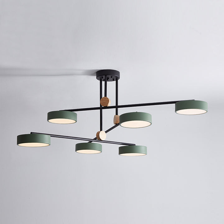 Unique Array Rotating Chandelier