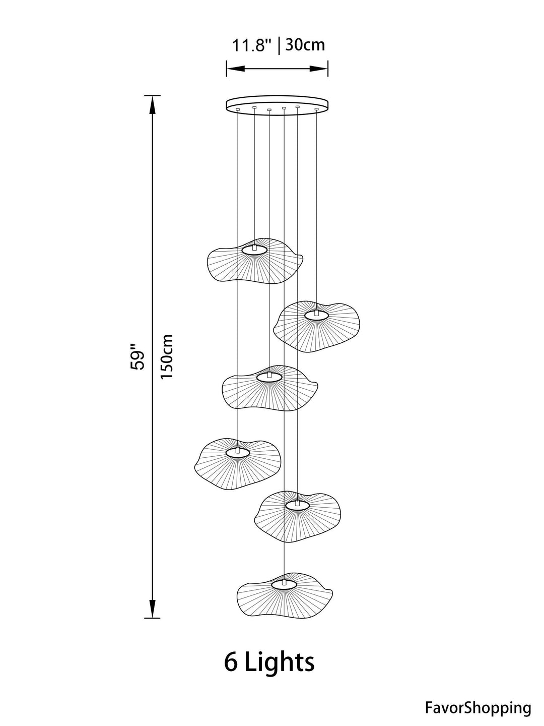 Floating Castle Raindrop LED Daisy Foyer Pendant Light - Grand Interior Decoration