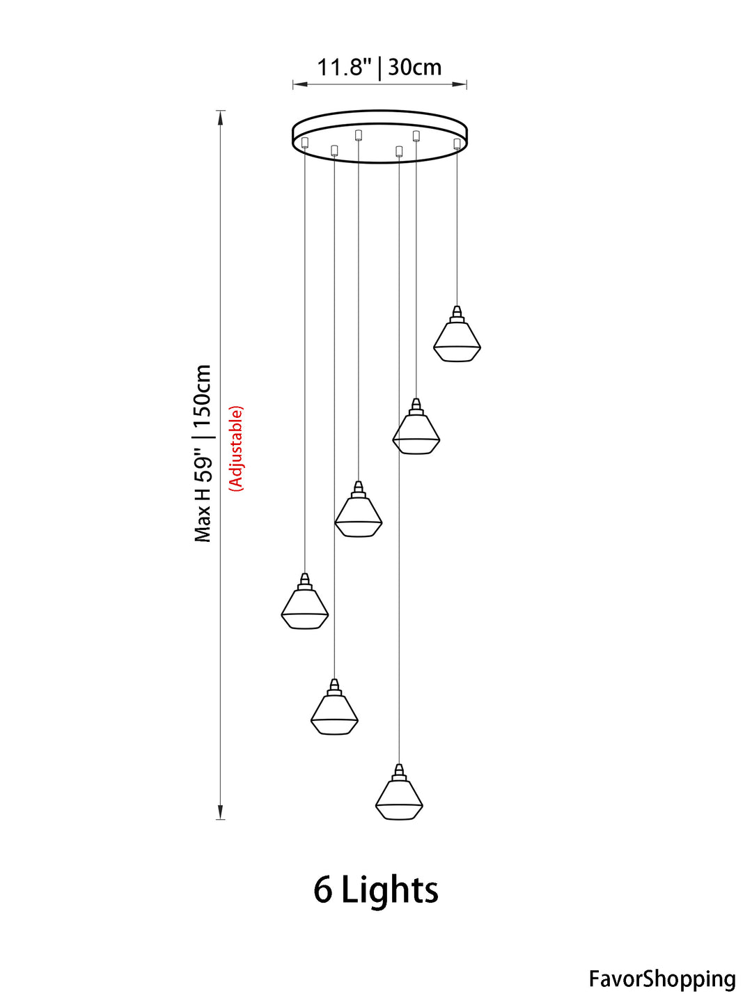 LED Multi-Light Pendant