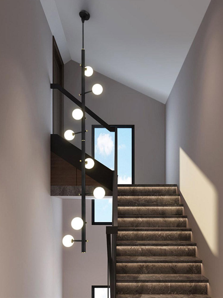 Mondrian Metal Tubular Chandelier Ceiling Light