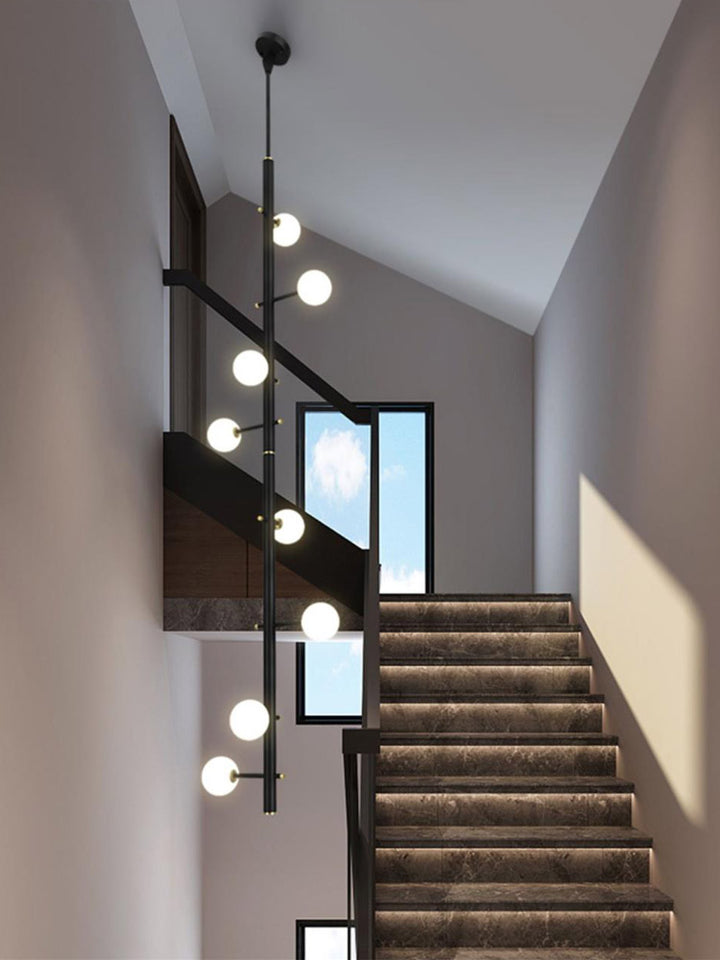 Mondrian Metal Tubular Chandelier Ceiling Light