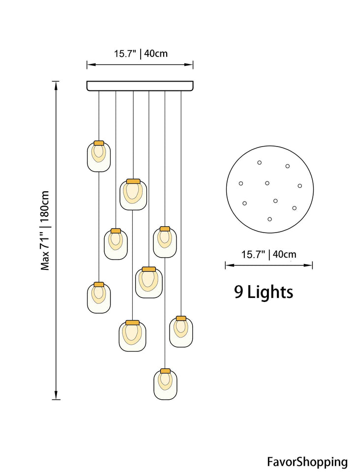 Leaf-shaped Crystal Chandelier For Larger House and High-Ceiling Building