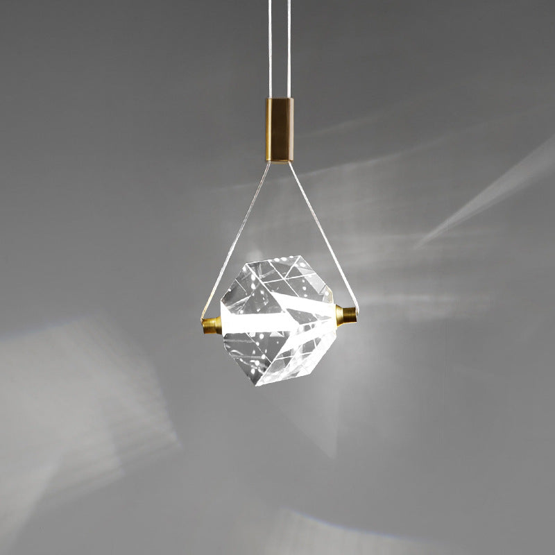 Myth Angel Square Crystal Long Raindrop Foyer Chandelier