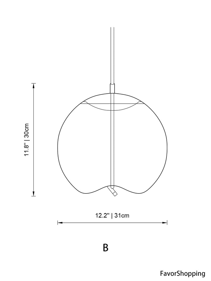 Lily Curve Glass Lamps