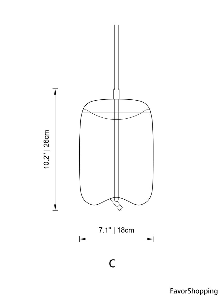 Lily Curve Glass Lamps