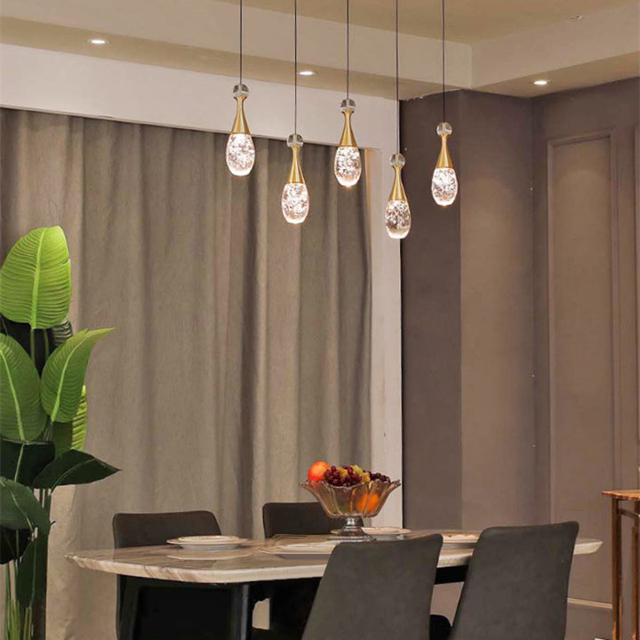 Raindrop Crown Jellyfish Crystal Chandelier for 2 Story Foyer and Hotel Lobby