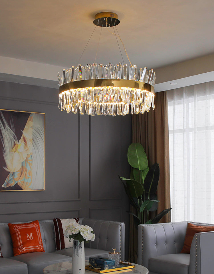 Crystal Circle Chandelier