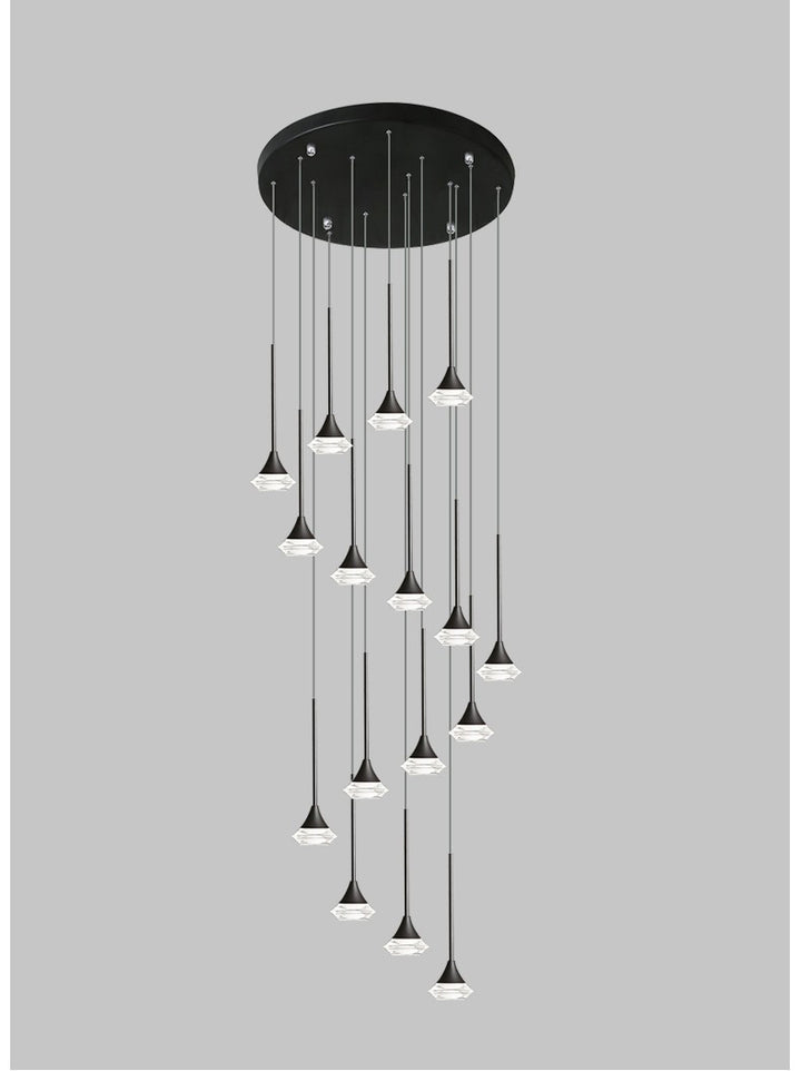 Spiral Glass Pendant Light