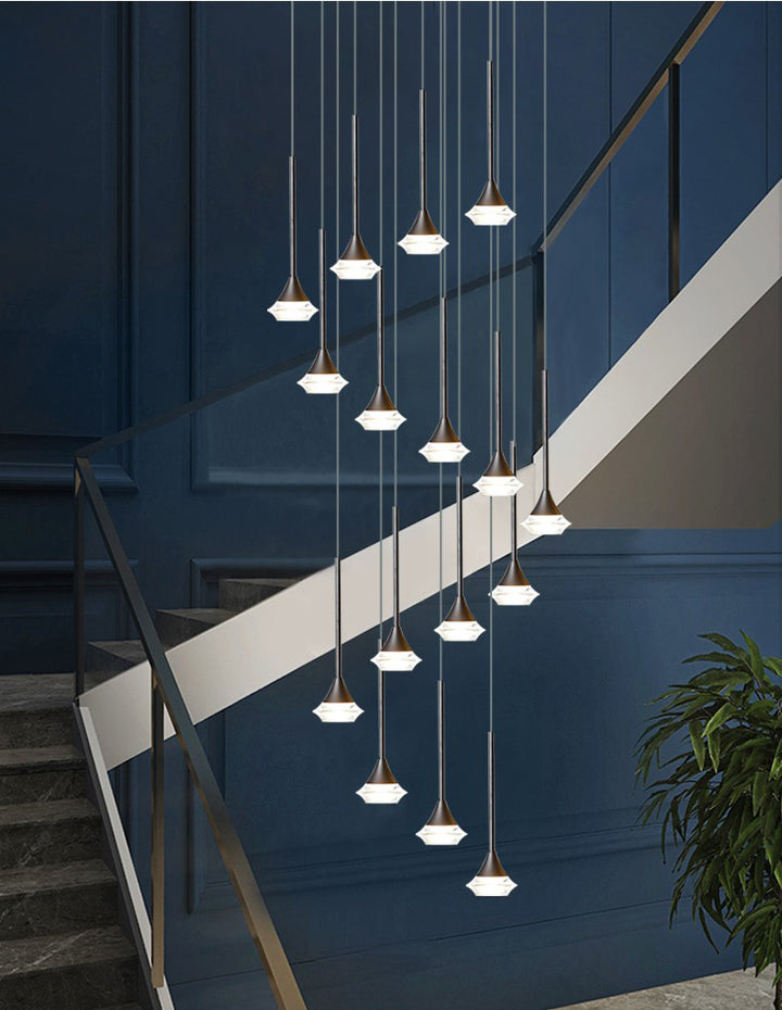 Spiral Glass Pendant Light