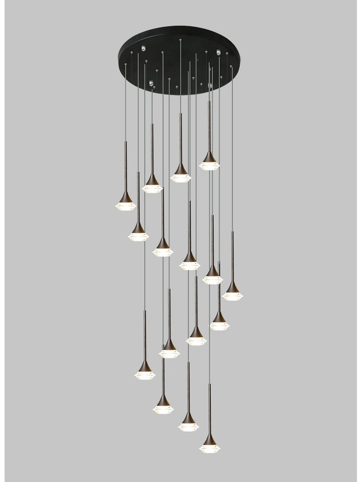 Spiral Glass Pendant Light