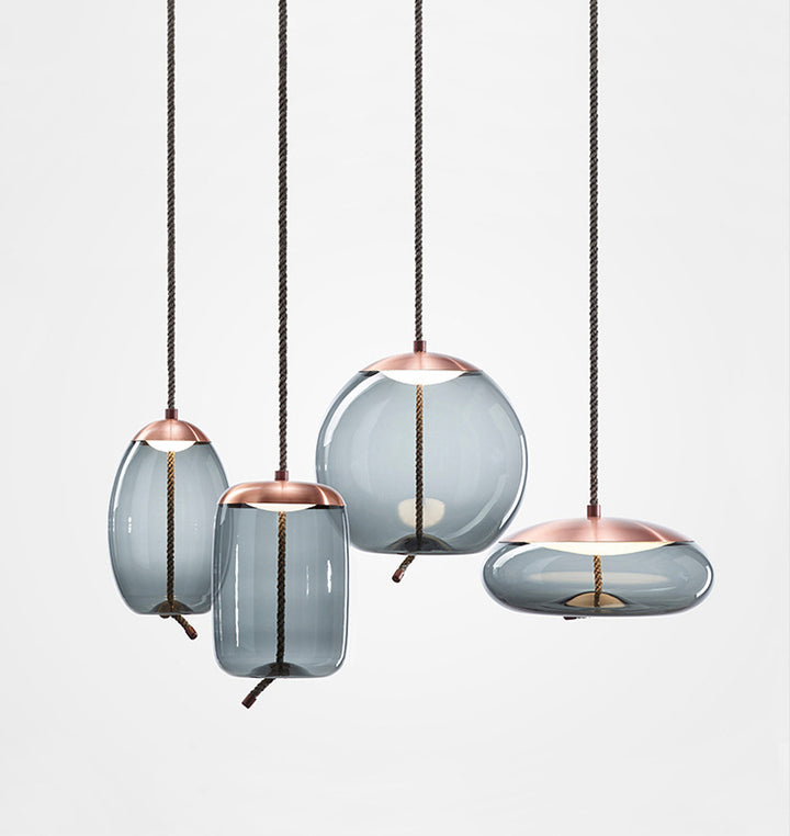 Lily Curve Glass Lamps