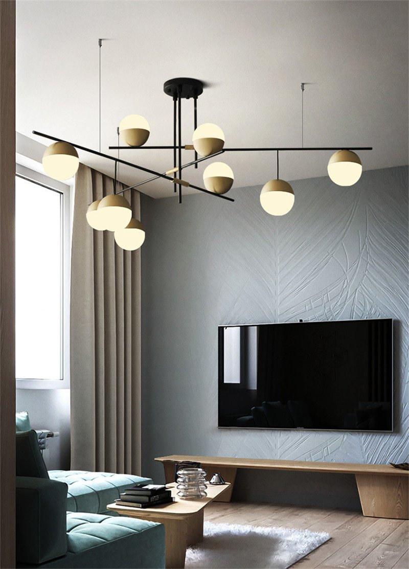 Orbit Glass Ball Chandelier