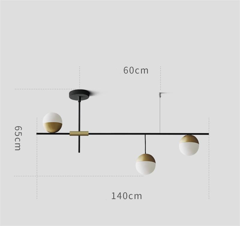 Orbit Glass Ball Chandelier