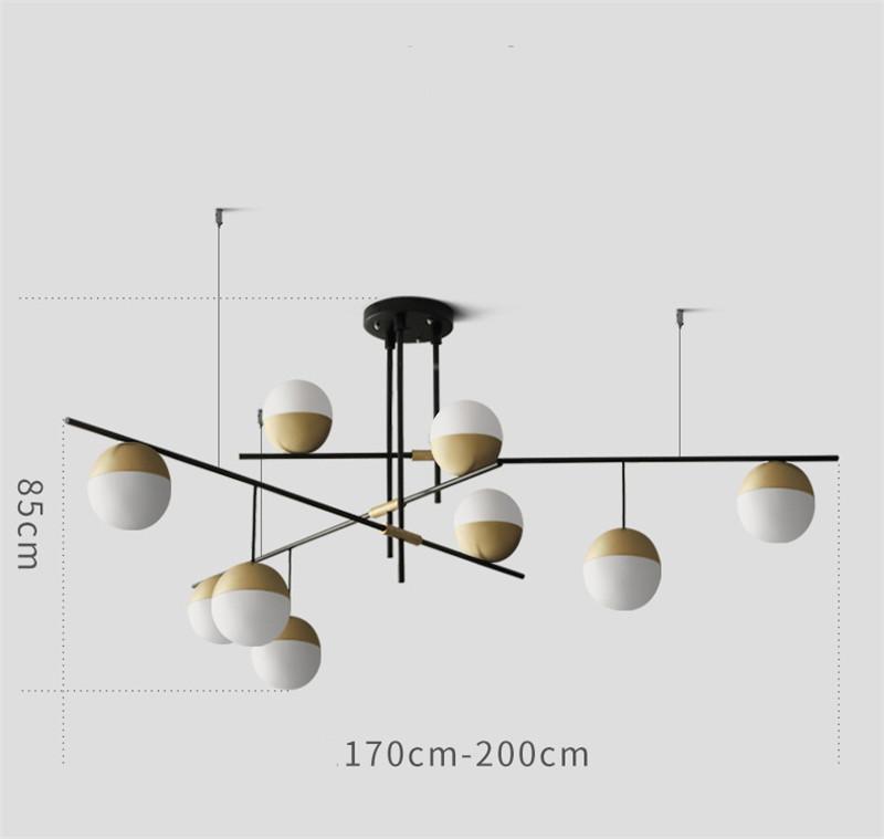 Orbit Glass Ball Chandelier