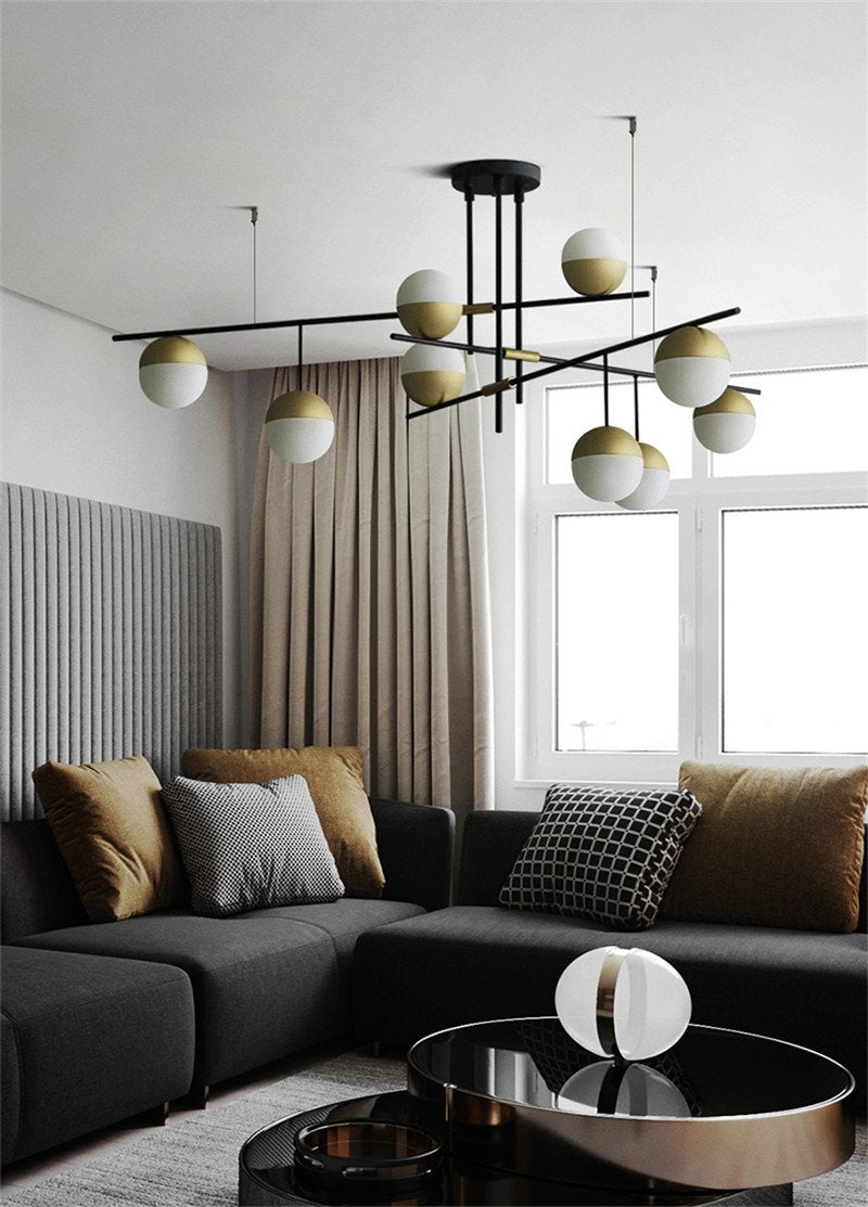 Orbit Glass Ball Chandelier