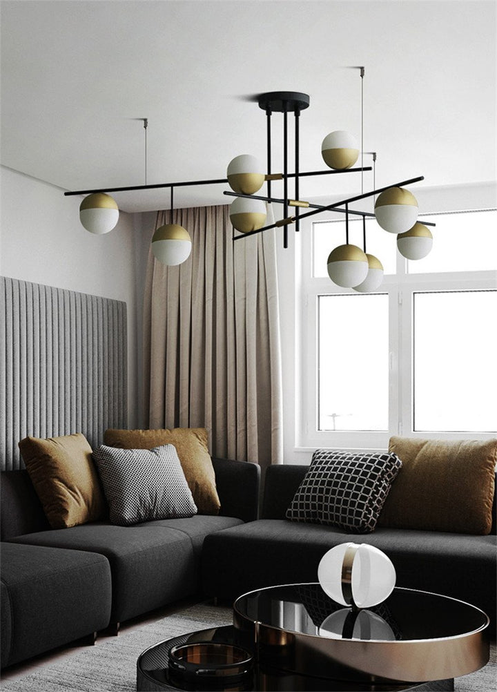 Orbit Glass Ball Chandelier