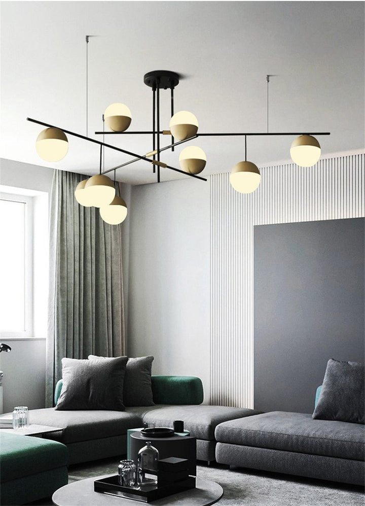 Orbit Glass Ball Chandelier