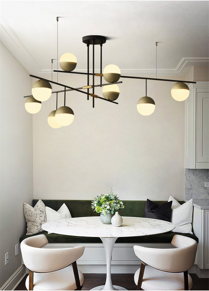 Orbit Glass Ball Chandelier