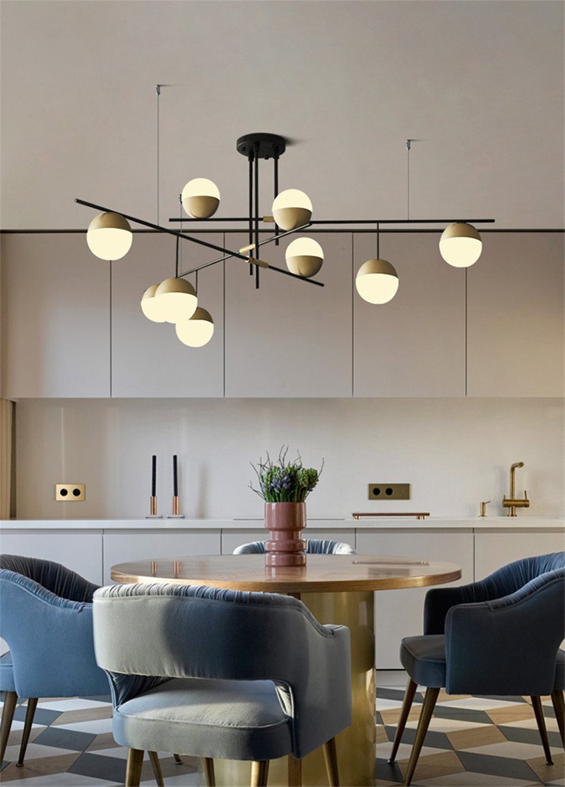 Orbit Glass Ball Chandelier