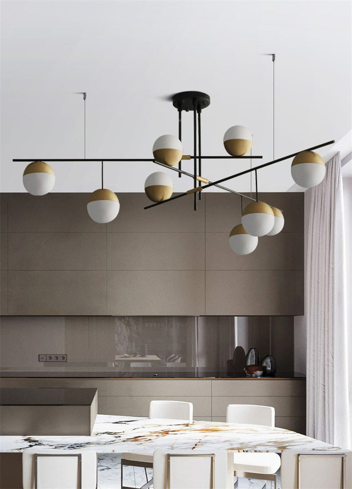 Orbit Glass Ball Chandelier