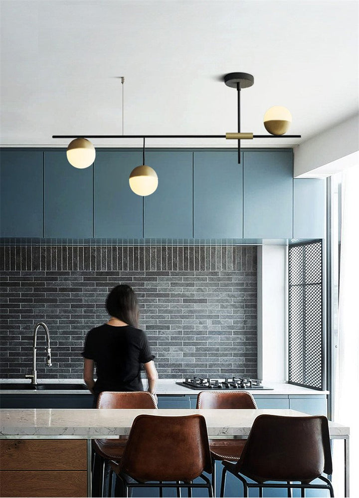 Orbit Glass Ball Chandelier