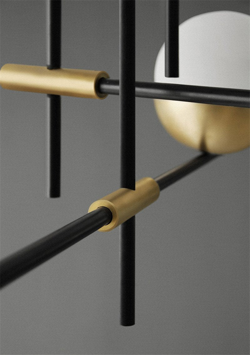Orbit Glass Ball Chandelier