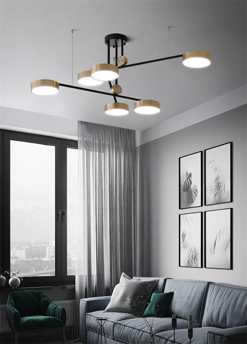 Unique Array Rotating Chandelier
