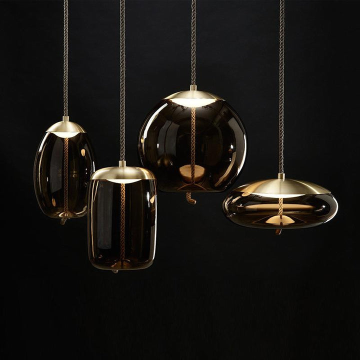Lily Curve Glass Lamps