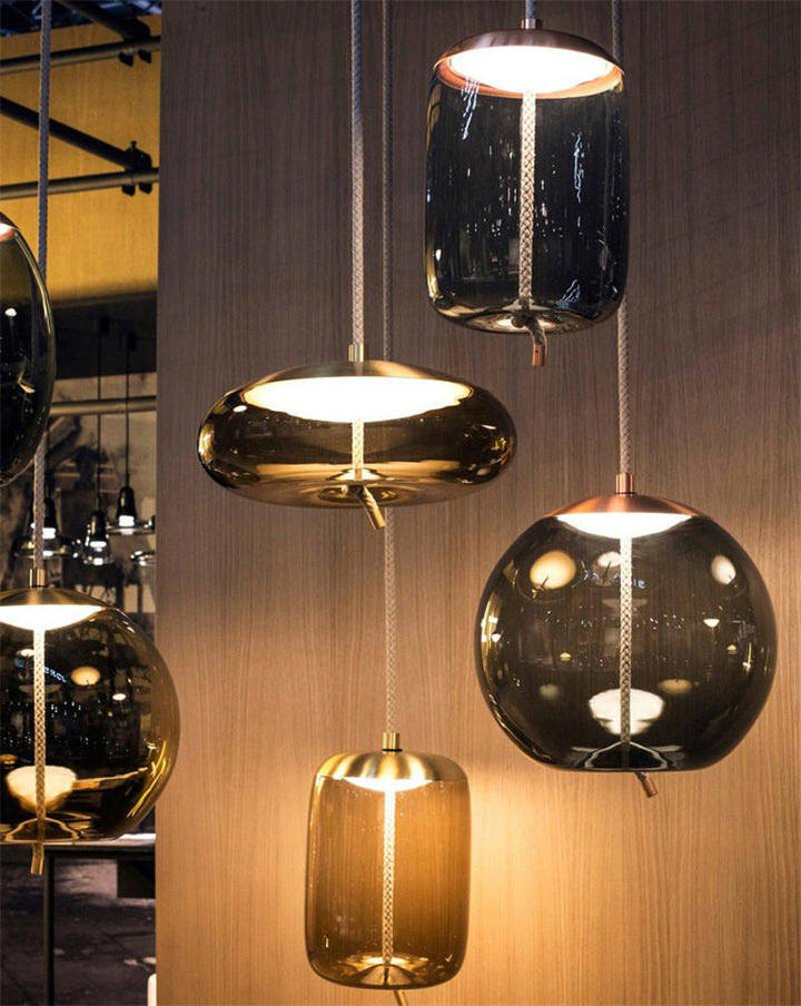 Lily Curve Glass Lamps