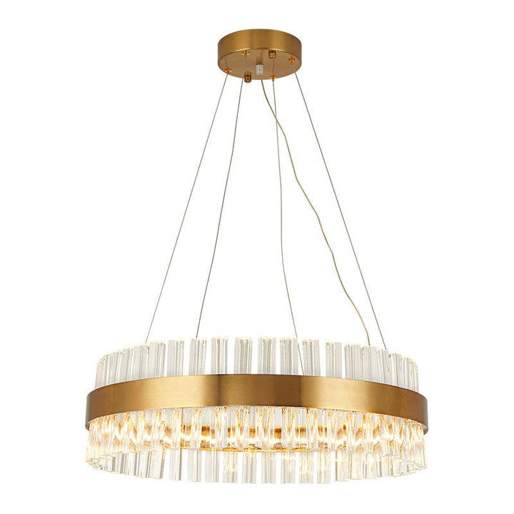 Circle Ring Luxury Crystal Flush Mount Ceiling Light Living Room