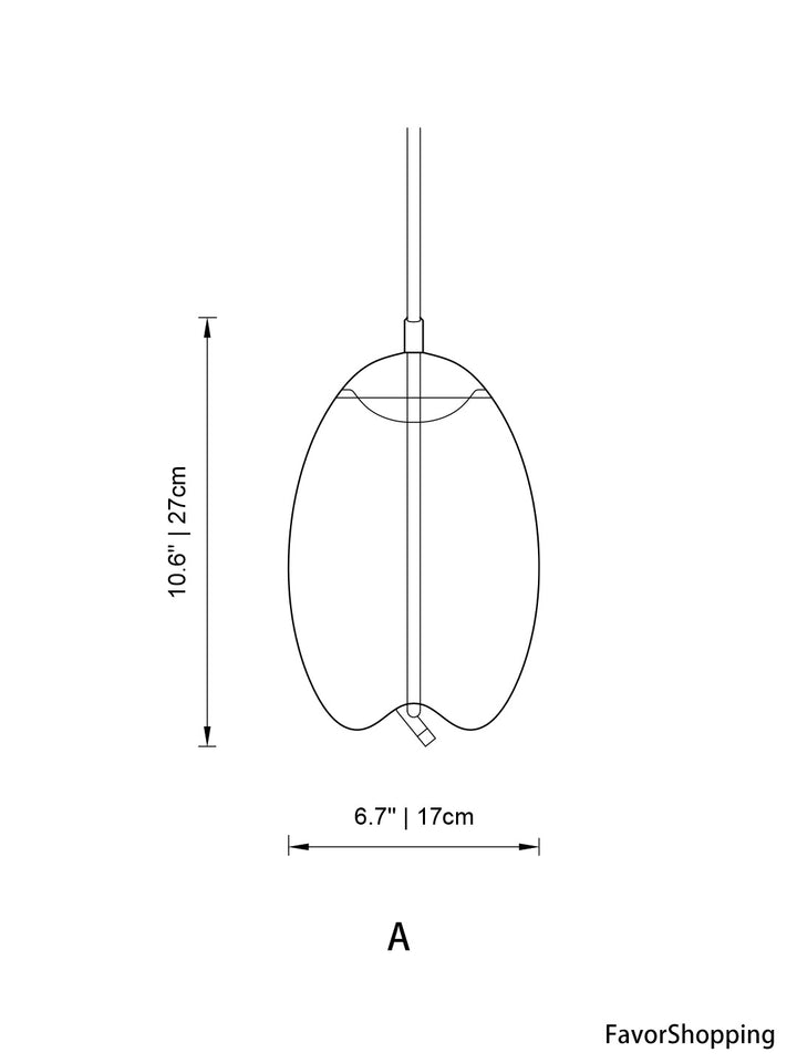 Lily Curve Glass Lamps