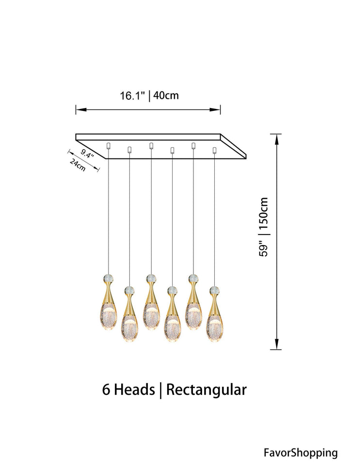 Raindrop Crown Jellyfish Crystal Chandelier for 2 Story Foyer and Hotel Lobby