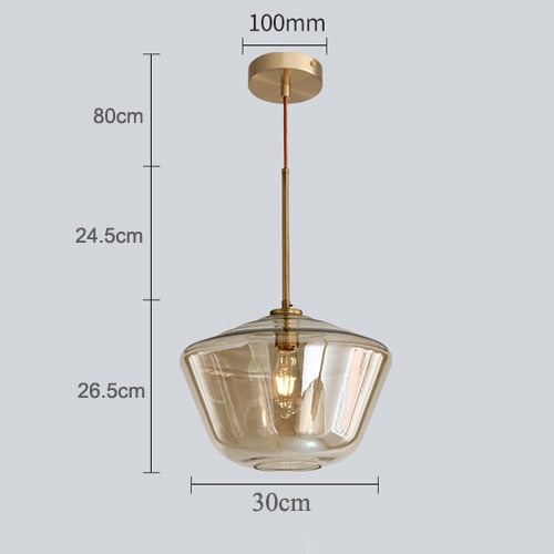 Nordic Modern Glass Pendant Lights