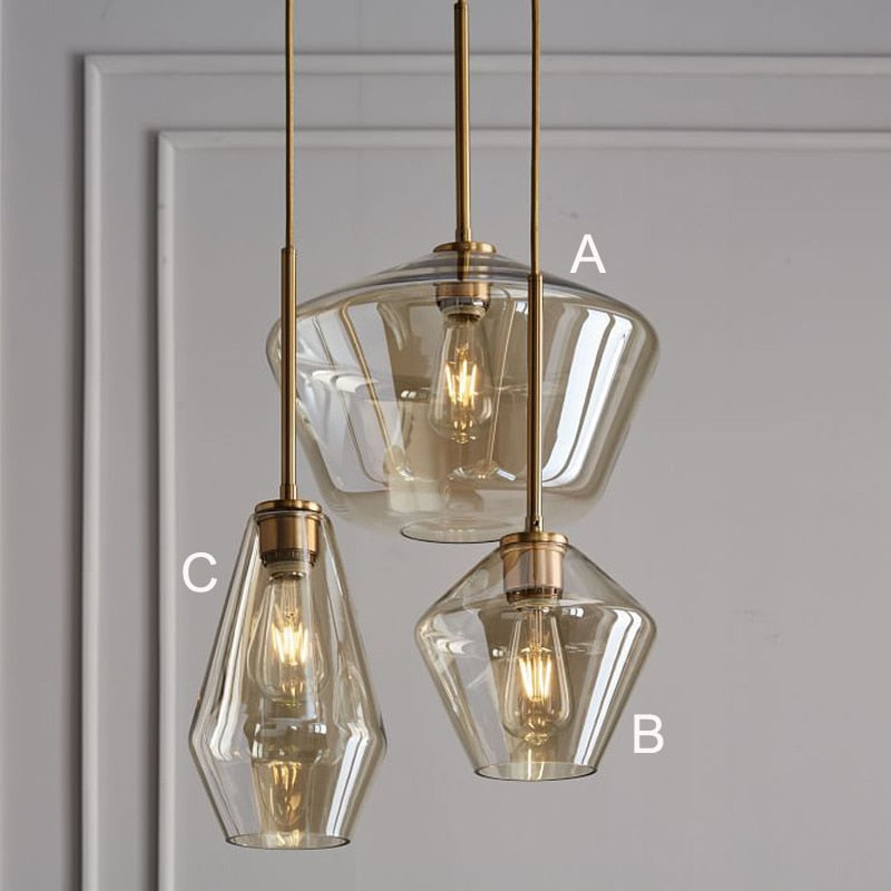 Nordic Modern Glass Pendant Lights